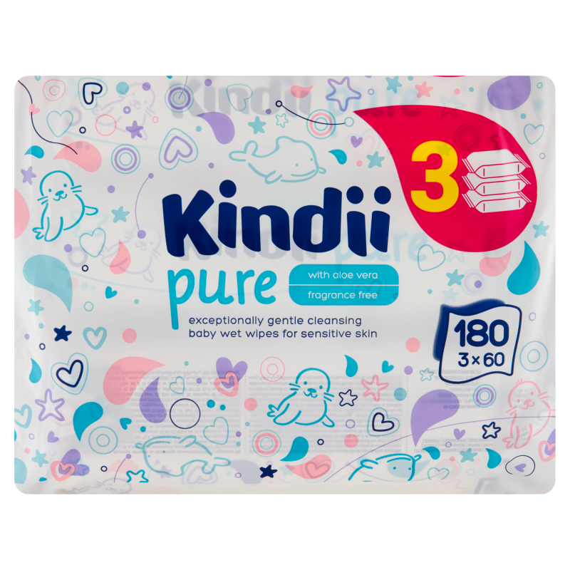 KINDII Chusteczki dla dzieci 3x60 szt. frisco.pl