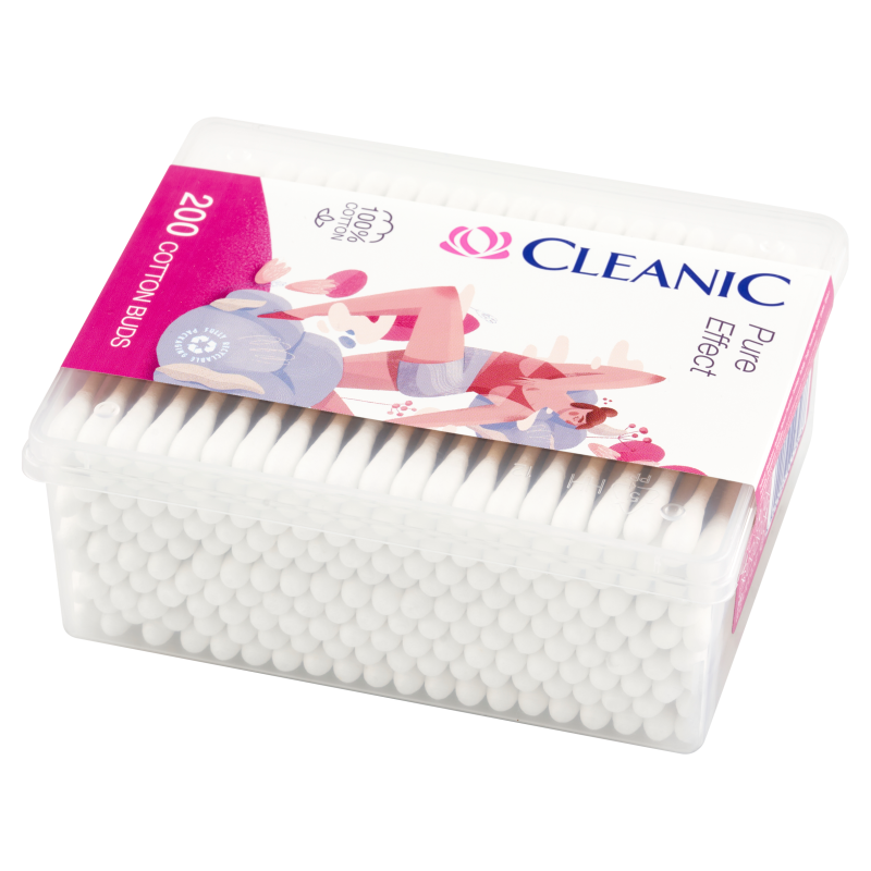 CLEANIC Pure Effect Patyczki higieniczne 200 szt. frisco.pl