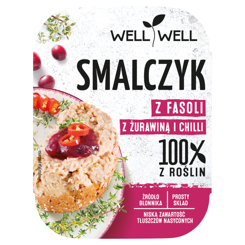WELL WELL Vege Smalczyk z fasoli z żurawiną i chilli