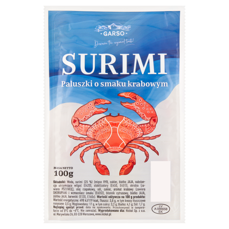 GARSO Paluszki surimi Klasyczne frisco.pl