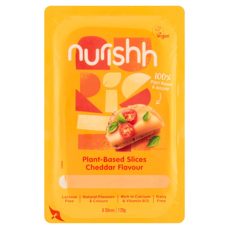 NURISHH Plastry wegańskie o smaku sera Cheddar