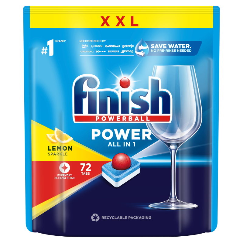 FINISH All in 1 Tabletki do zmywarki Cytrynowe 72 szt.