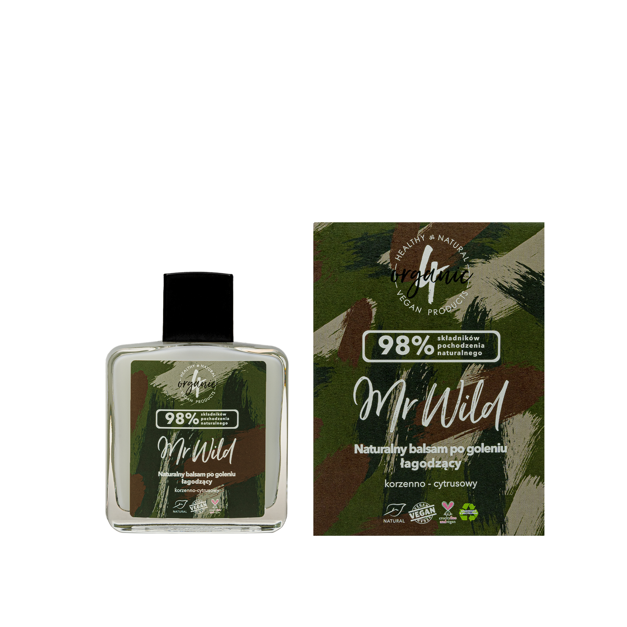 4organic Mr Wild Naturalny balsam po goleniu łagodzący korzenno-cytrusowy