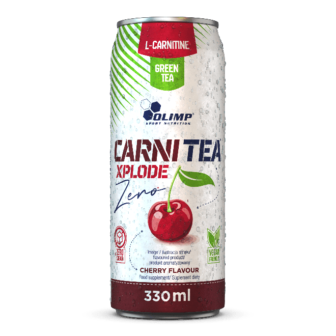 OLIMP SPORT Napój gazowany Carni Tea Xplode Zero o smaku wiśniowym