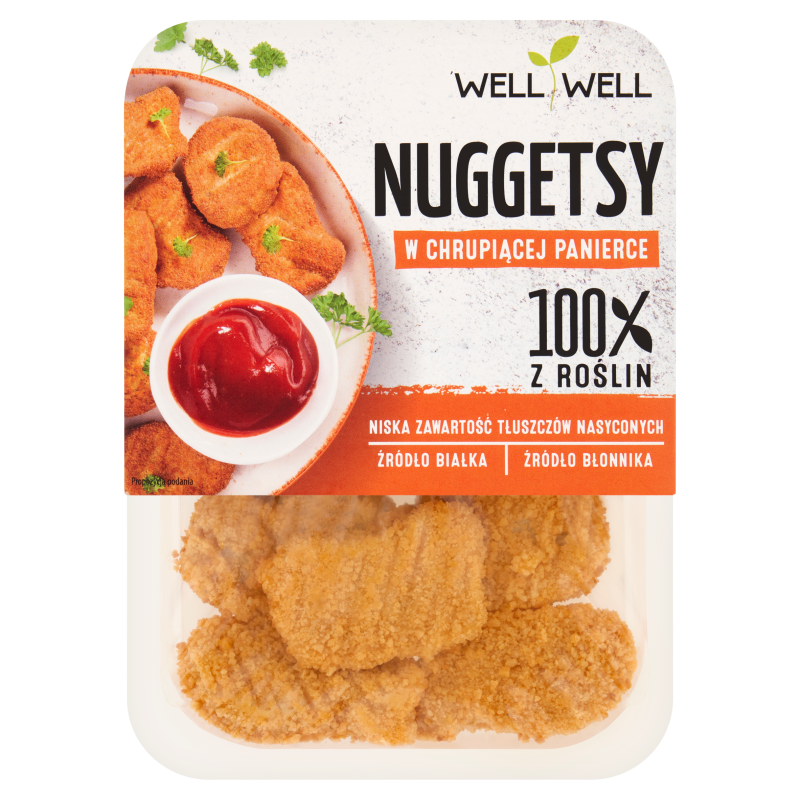 WELL WELL Roślinne nuggetsy w chrupiącej panierce