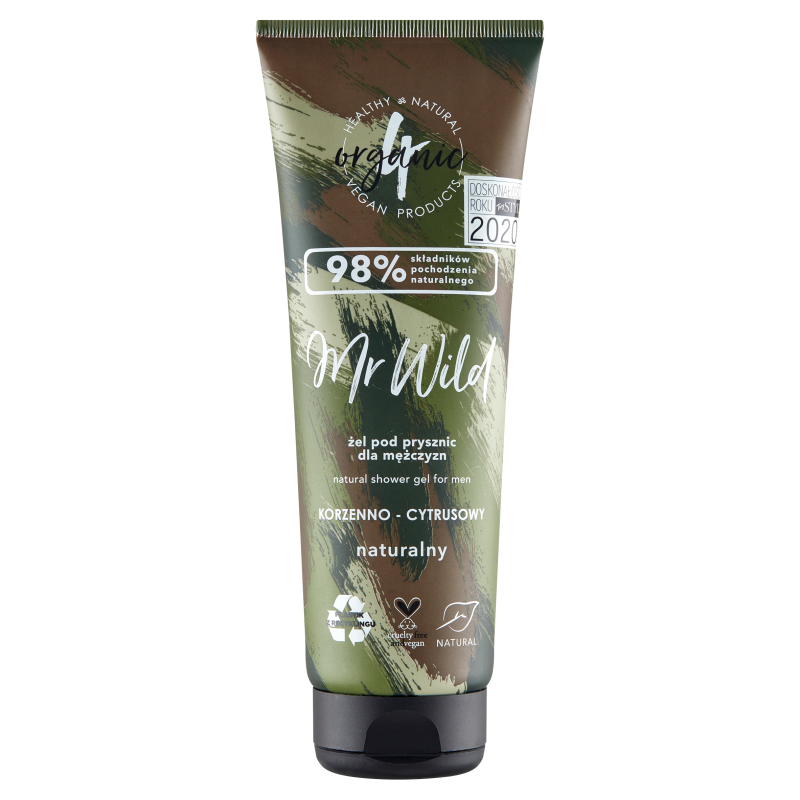 4organic Mr Wild Naturalny żel pod prysznic korzenno - cytrusowy