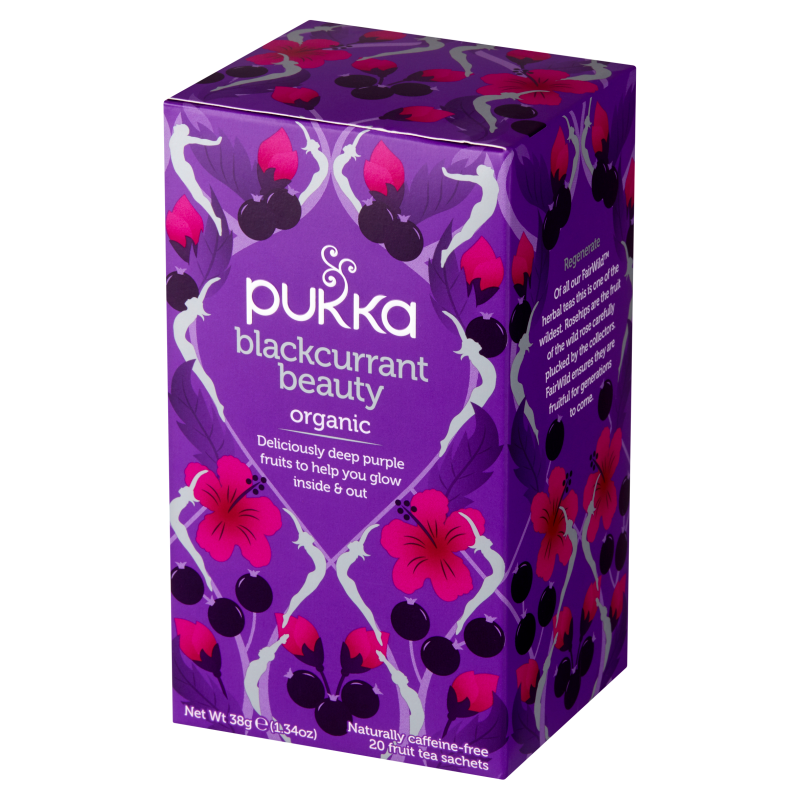 PUKKA Blackcurrant Beauty Herbata BIO 20 torebek (saszetki)