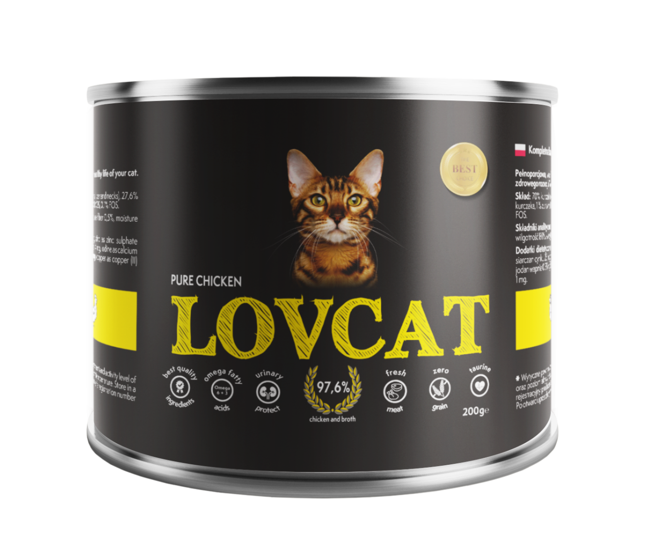 LOVCAT Wysokomięsna karma dla kotów - kurczak