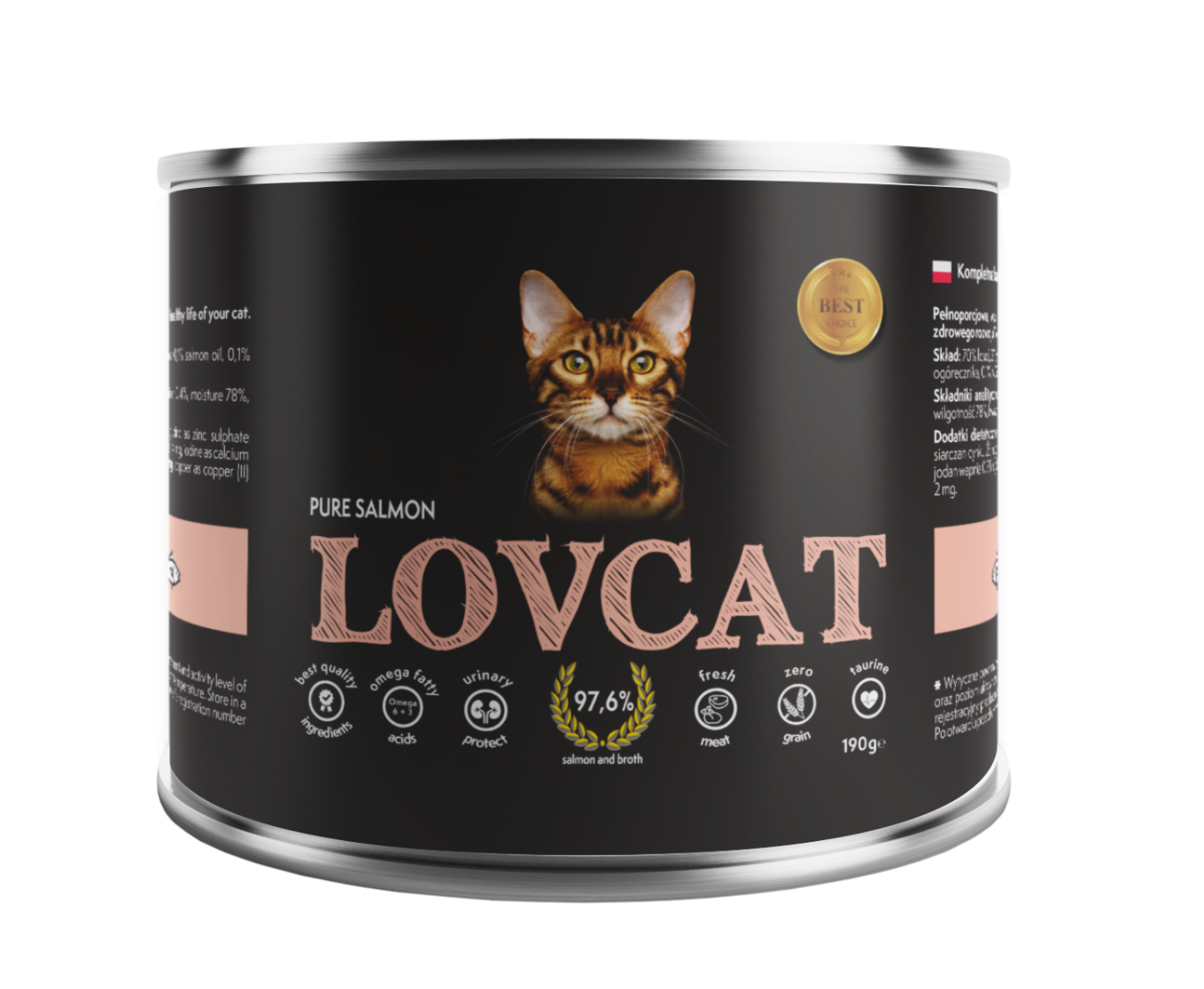 LOVCAT Wysokomięsna karma dla kotów - łosoś