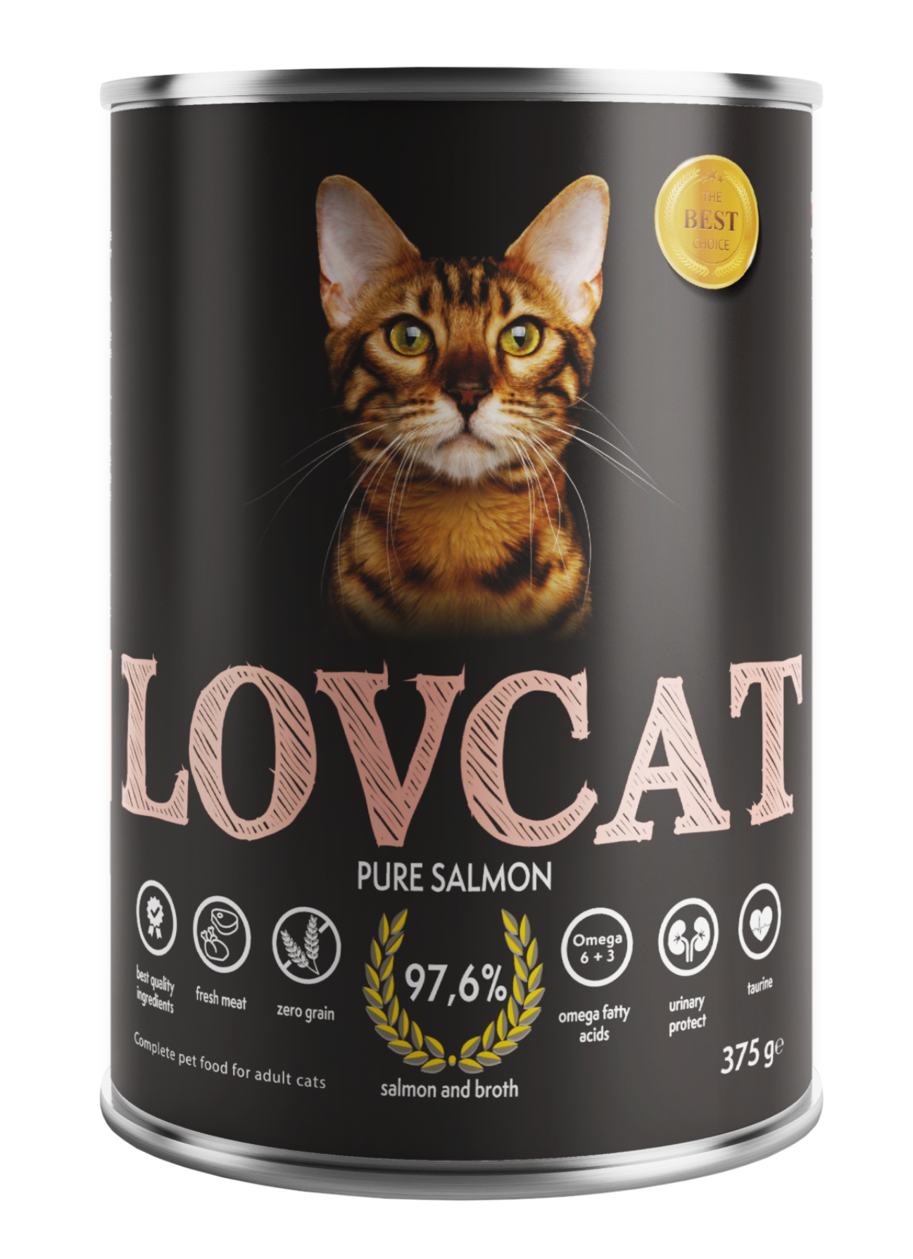 LOVCAT Wysokomięsna karma dla kotów - łosoś