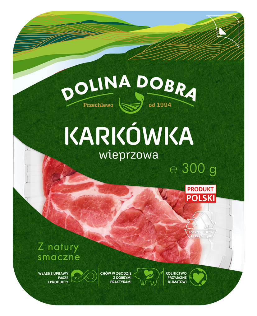 DOLINA DOBRA Karkówka wieprzowa bez kości w plastrach frisco.pl