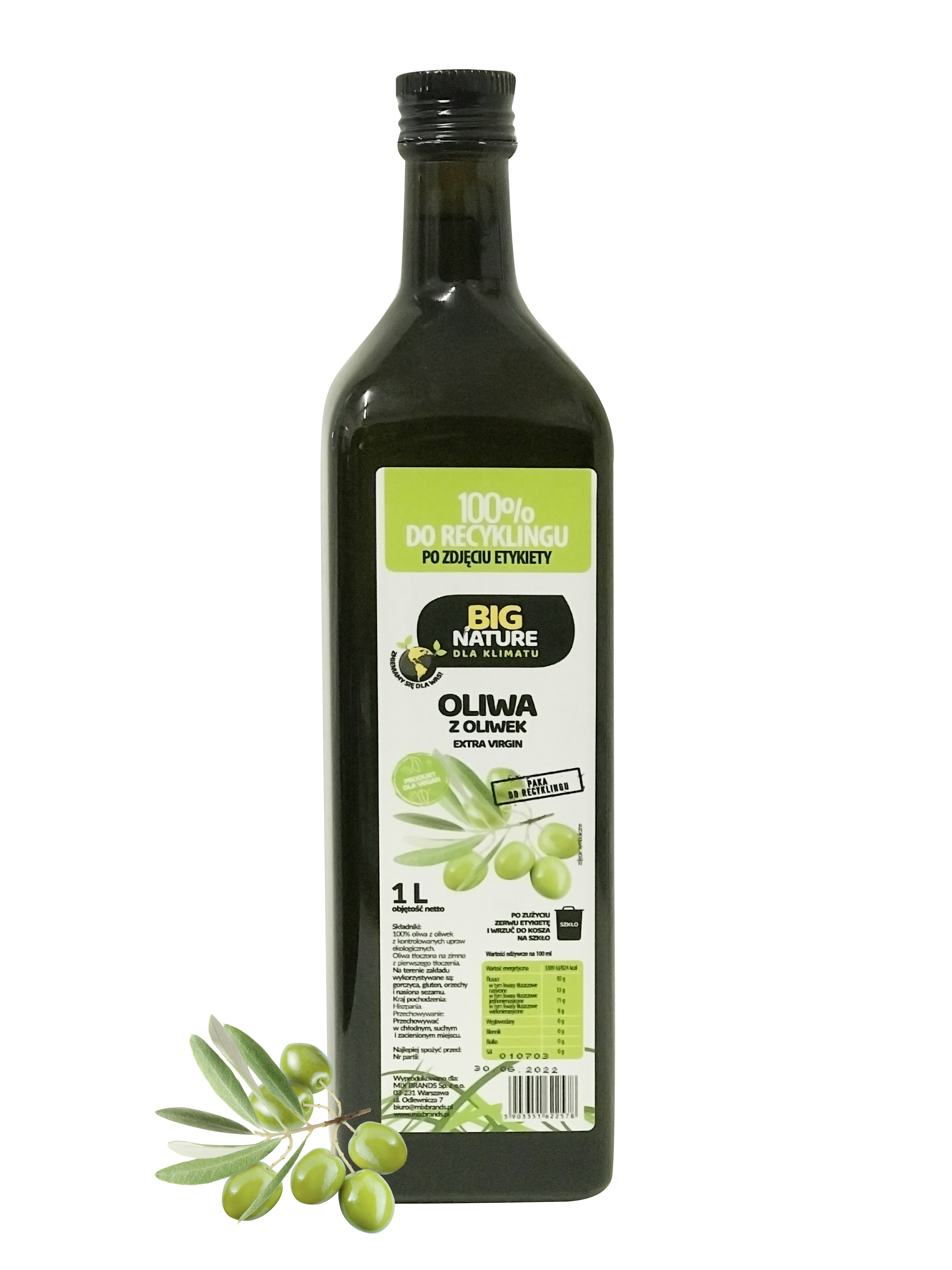 BIG NATURE Oliwa z oliwek Extra Virgin