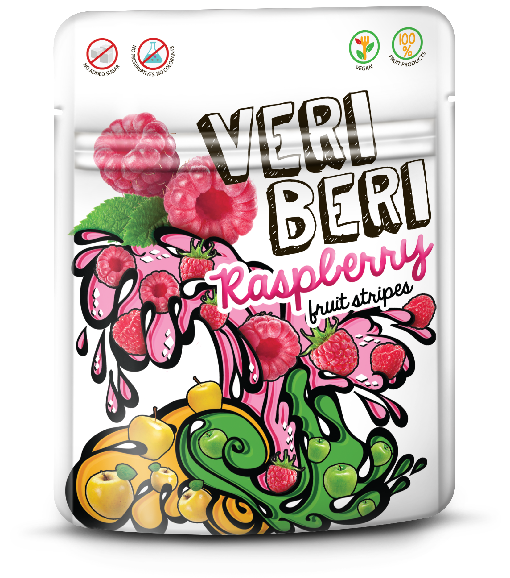 VERI BERI Bezglutenowe żelki malinowe