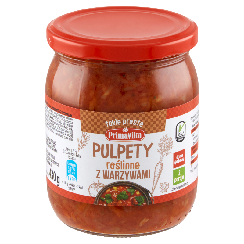 PRIMAVIKA Pulpety roślinne z warzywami