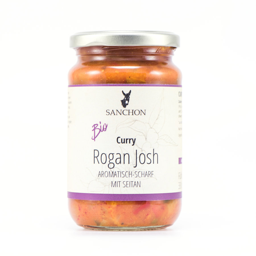 SANCHON Sos curry Rogan Josh (z seitanem)