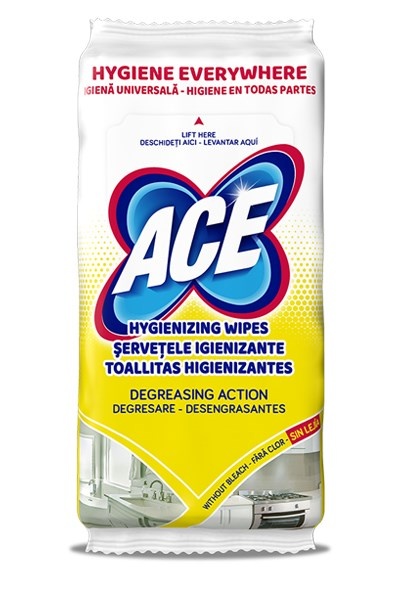 ACE Chusteczki odkażające i odtłuszczające 40 szt.