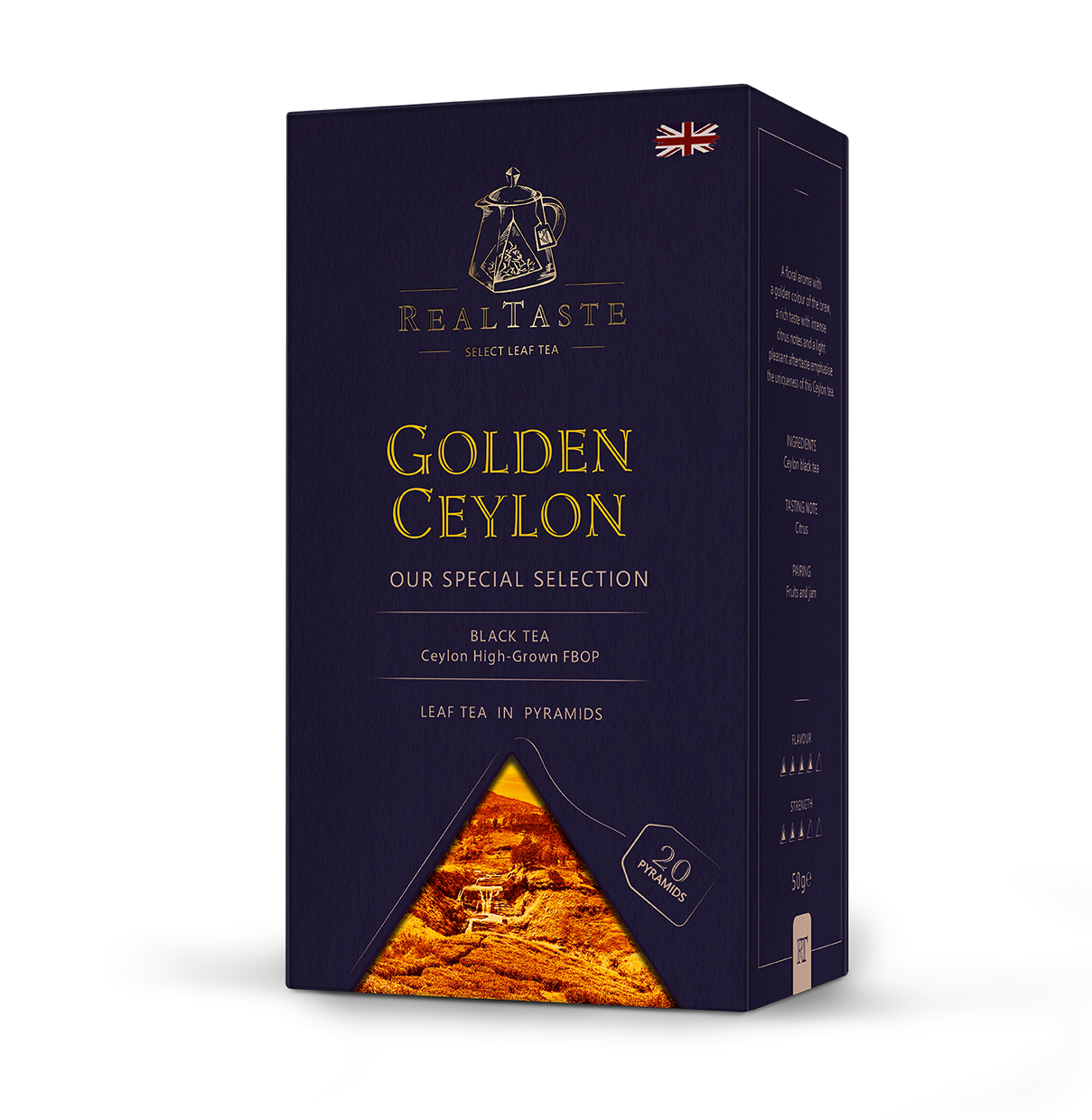 RealTaste Herbata czarna Golden Ceylon 20 torebek ex.