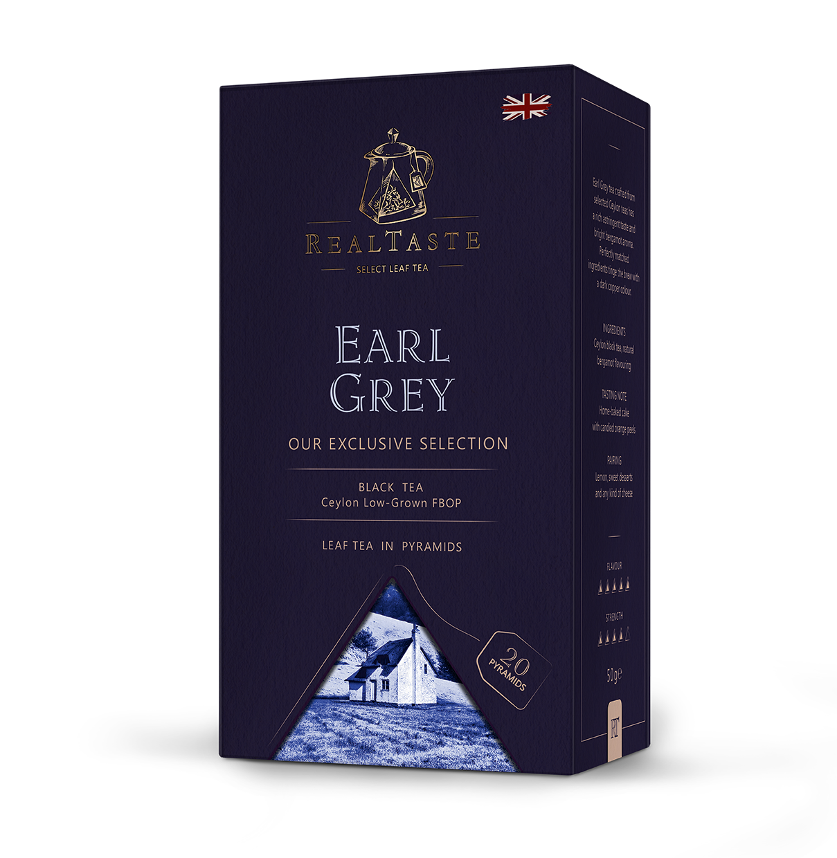 RealTaste Herbata Earl Grey z bergamotką 20 torebek ex.