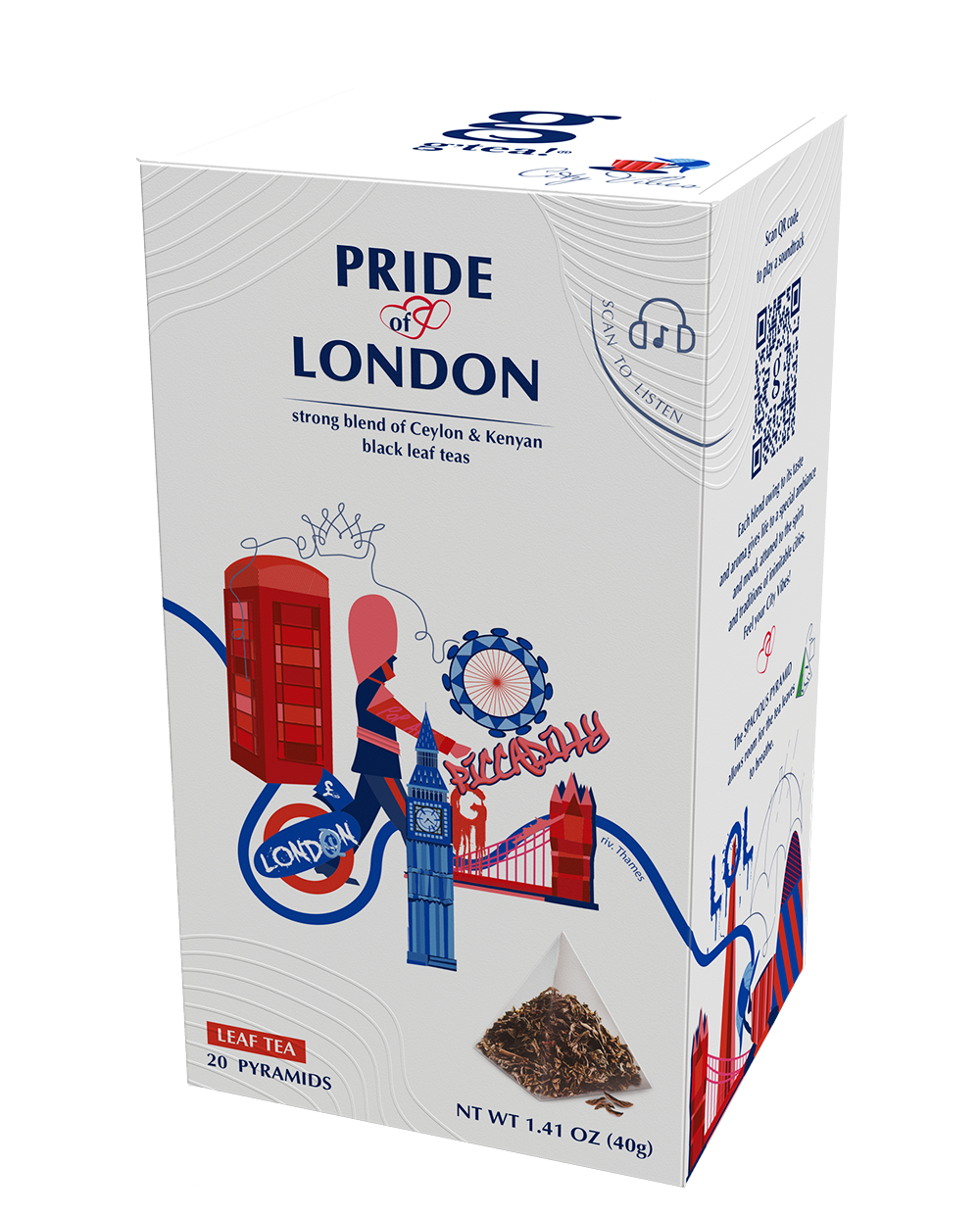 G'TEA! Pride of London - czarna herbata 20 torebek ex.