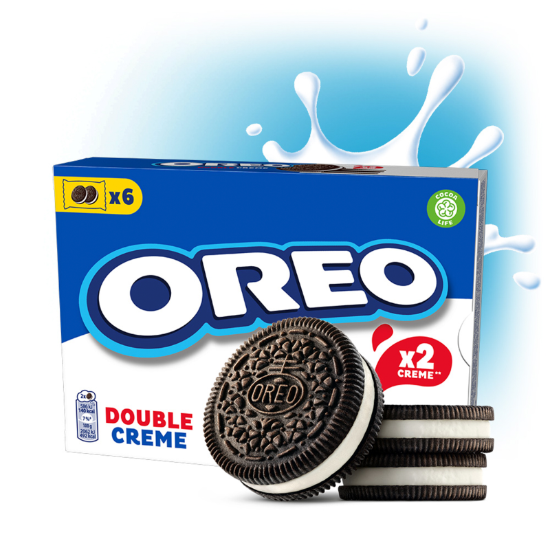 OREO Double Creme Ciastka kakaowe z nadzieniem waniliowym frisco.pl