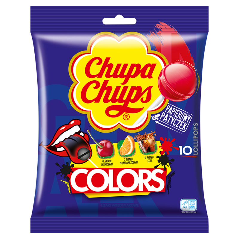 CHUPA CHUPS Lizaki owocowe barwiące język 10 szt. frisco.pl