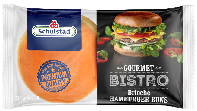 SCHULSTAD Gourmet Bistro Bułki pszenne do hamburgerów 4 szt.