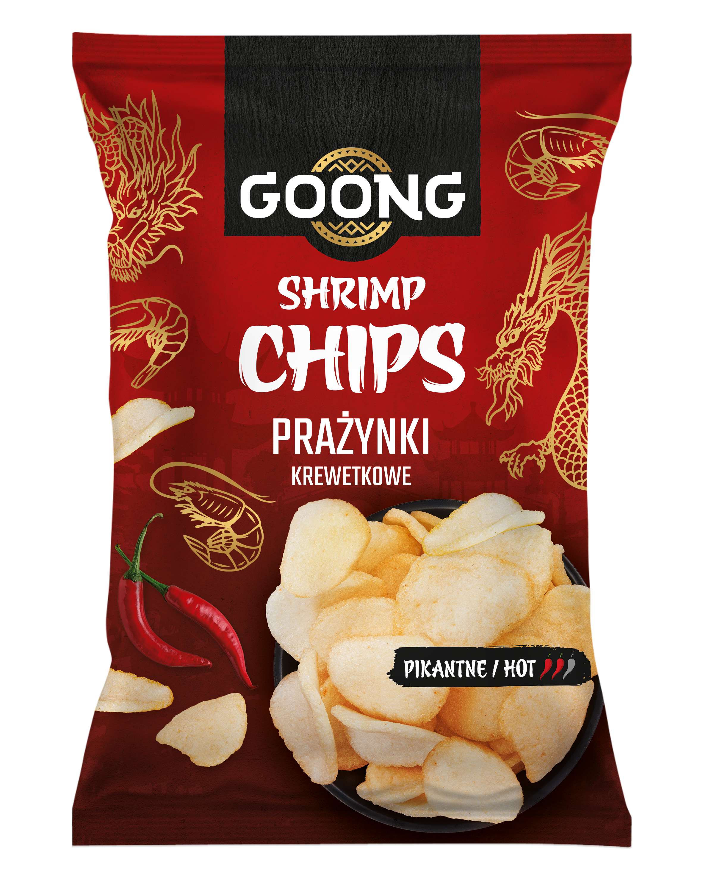 GOONG Prażynki krewetkowe pikantne