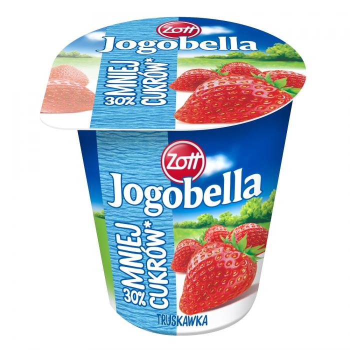 ZOTT Jogobella 30% mniej cukrów Jogurt truskawkowy frisco.pl