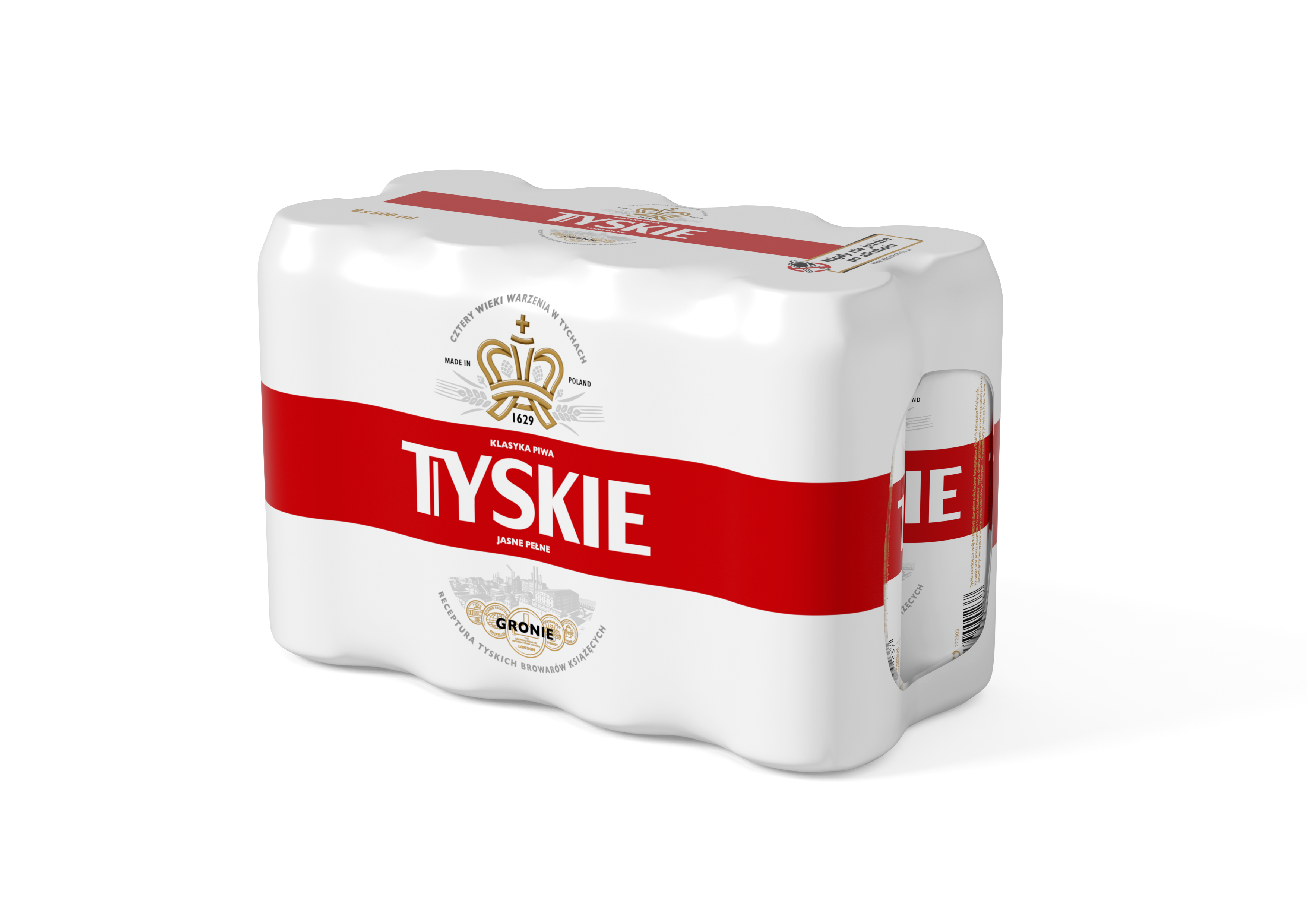 TYSKIE Gronie Piwo jasne pełne 8x500ml (puszka)