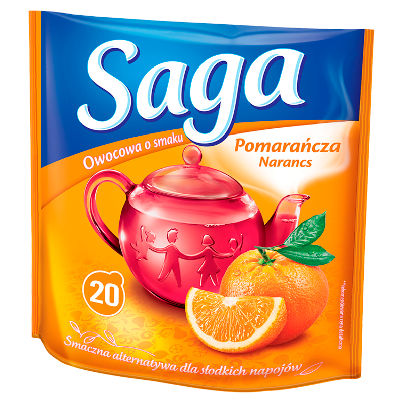 SAGA Herbata owocowa - pomarańcza 20 torebek ex. frisco.pl