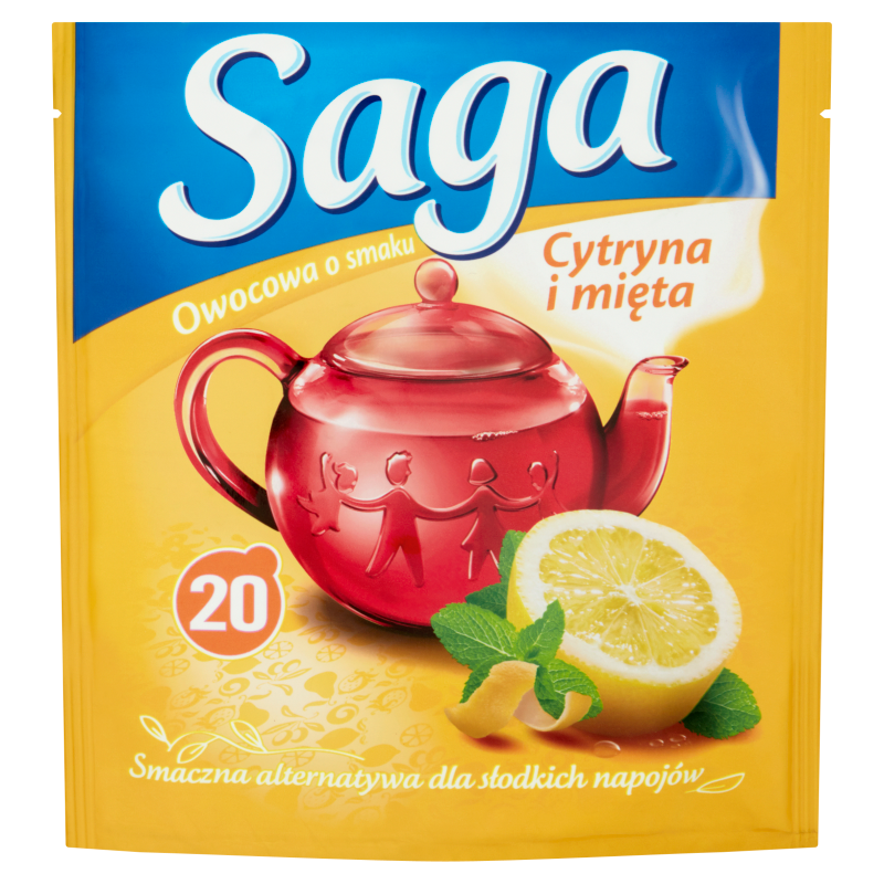 SAGA Herbata owocowa - cytryna i męta 20 torebek ex. frisco.pl