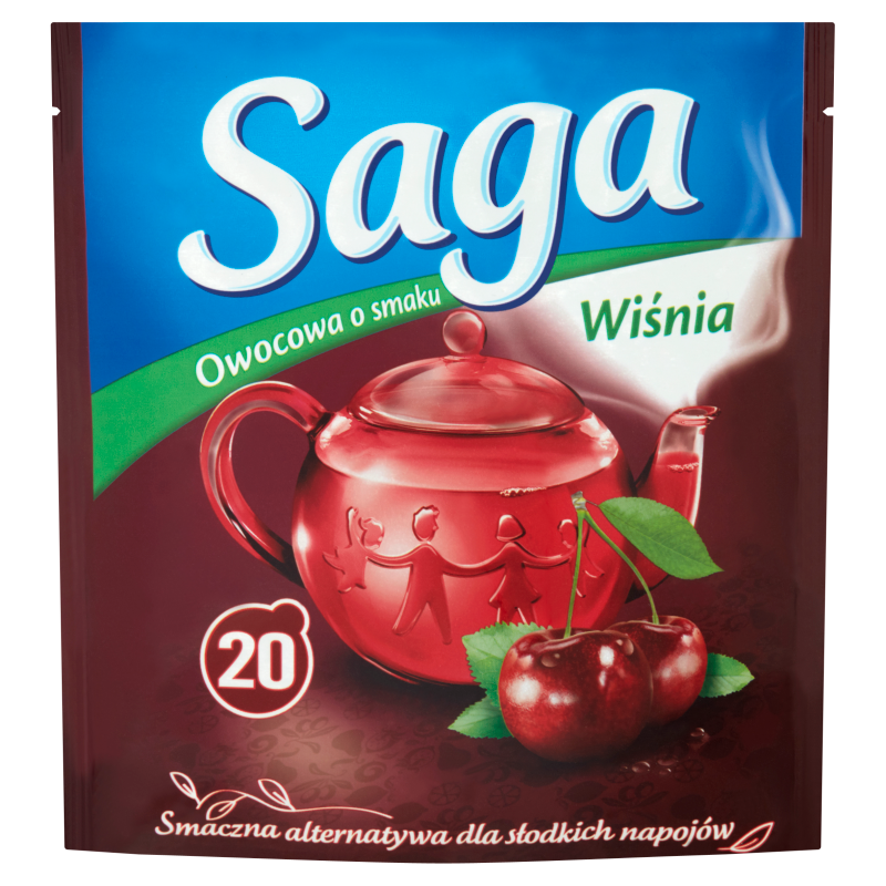 SAGA Herbata owocowa - wiśnia 20 torebek ex. frisco.pl