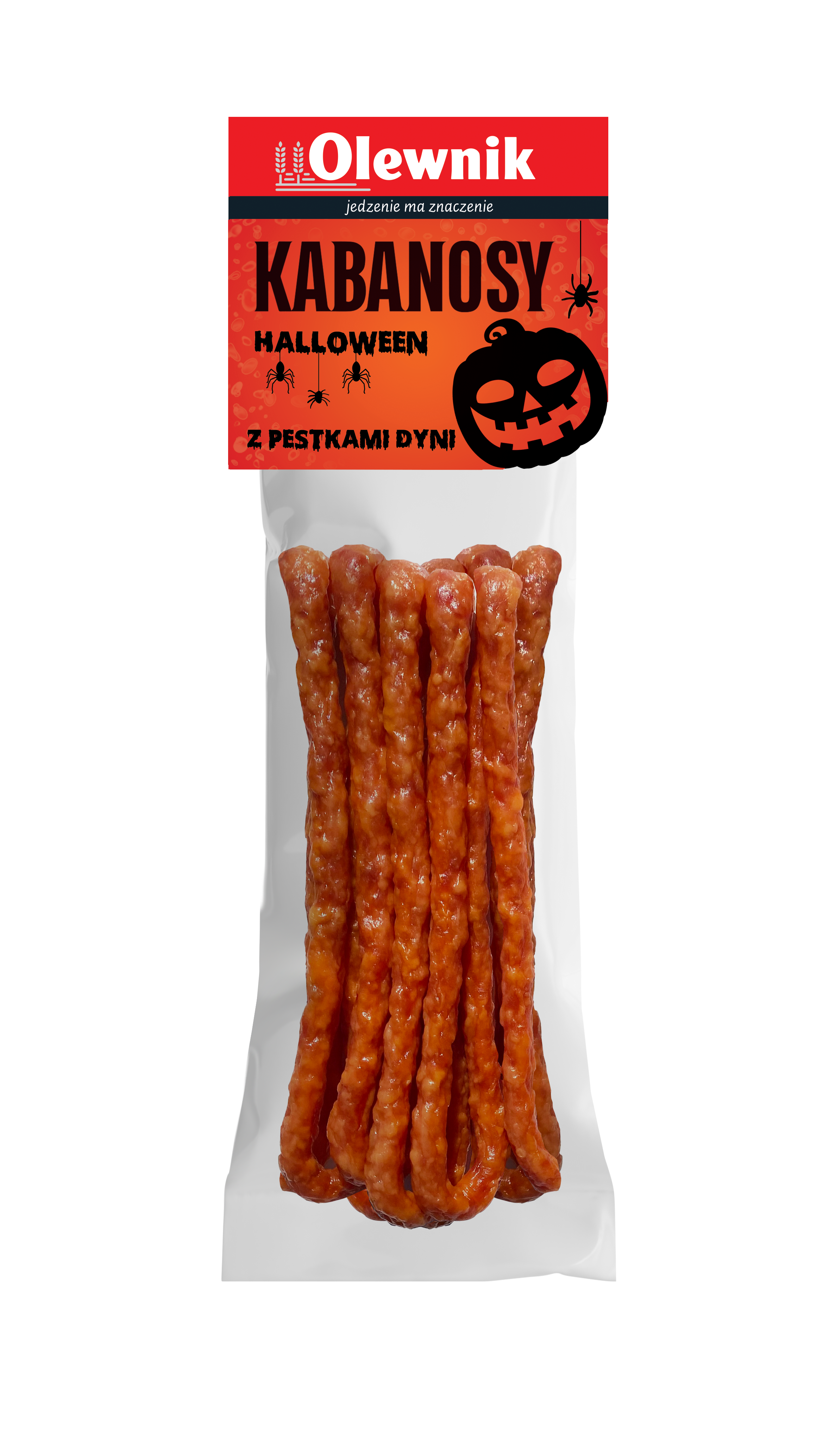 OLEWNIK Kabanosy Halloween z dynią