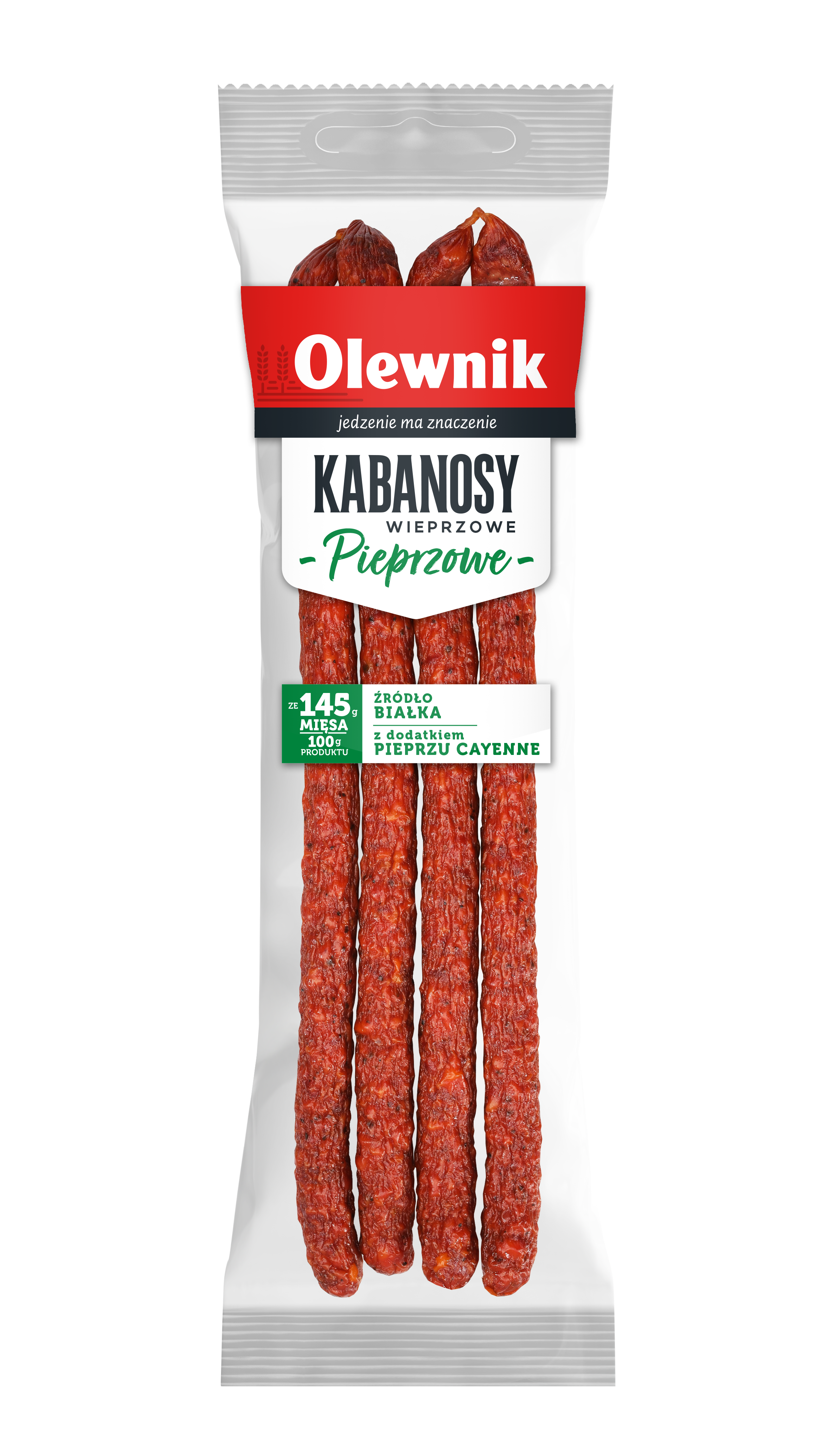 OLEWNIK Kabanosy pieprzowe