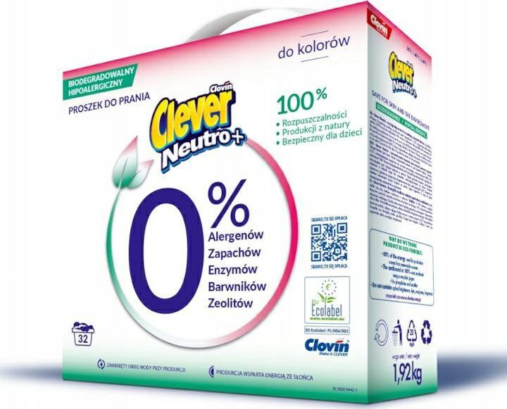 Clever Neutro Hipoalergiczny proszek do prania Color