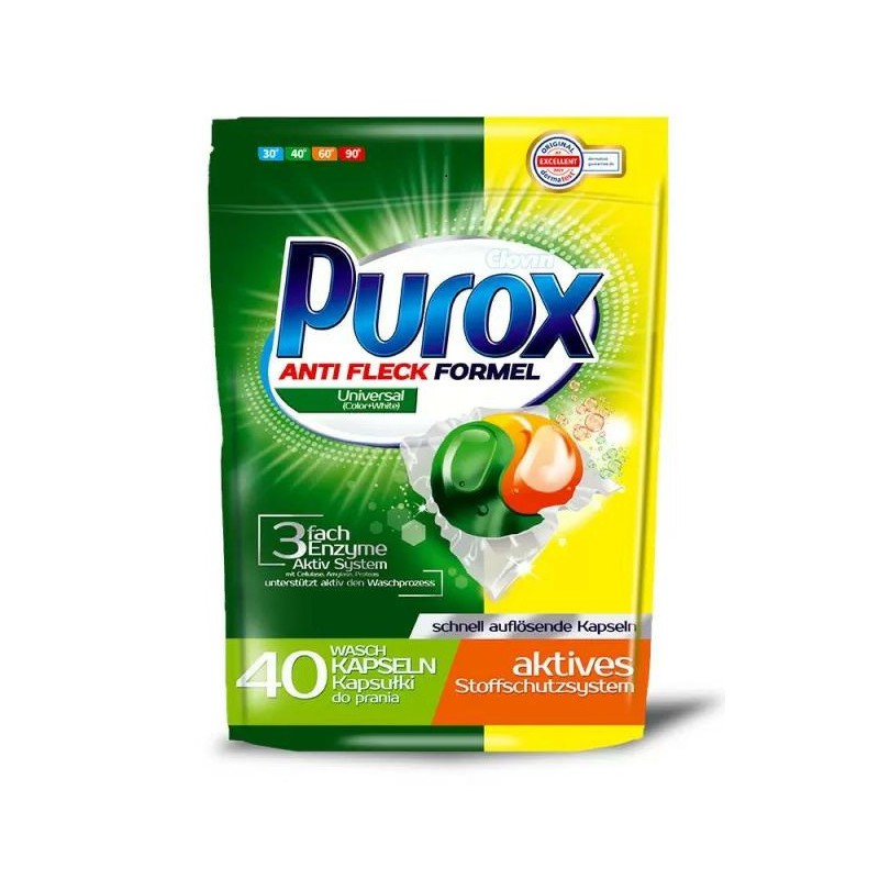 Purox Kapsułki do prania Color & White 40 szt.