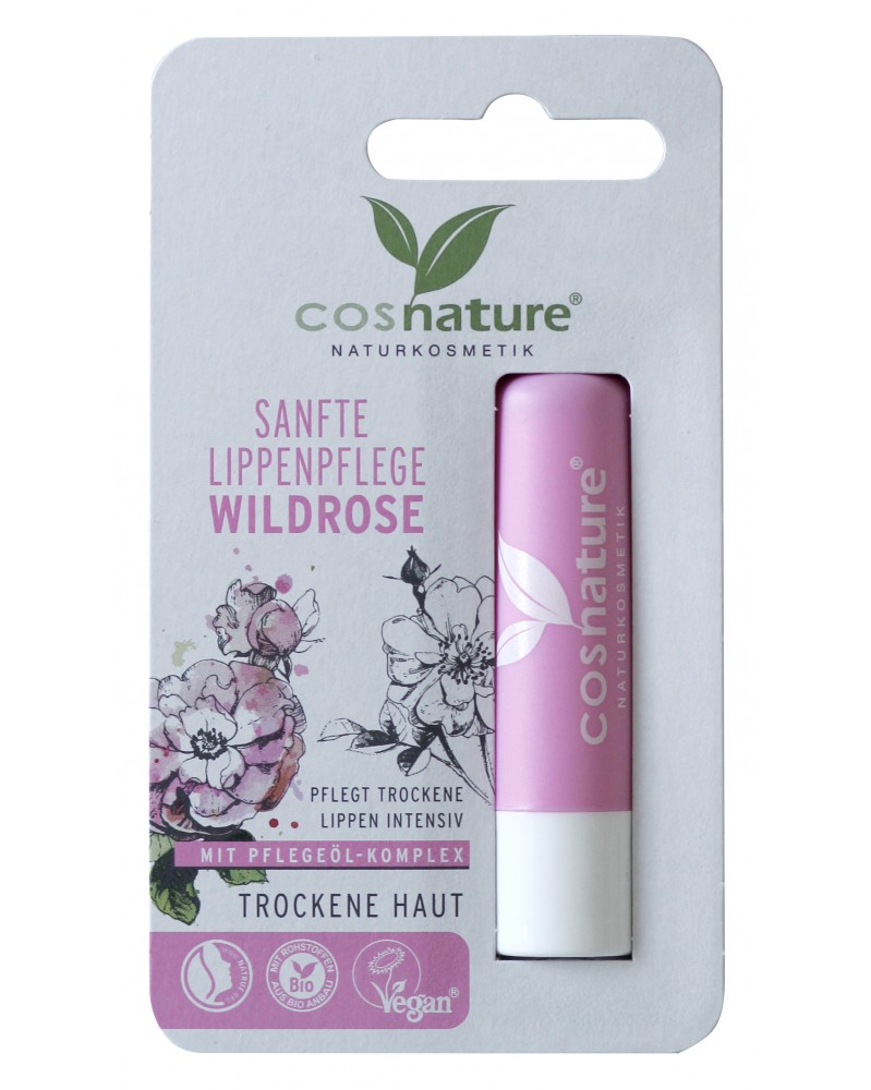 COSNATURE Naturalny ochronny balsam do ust z olejkiem z dzikiej róży 48 g