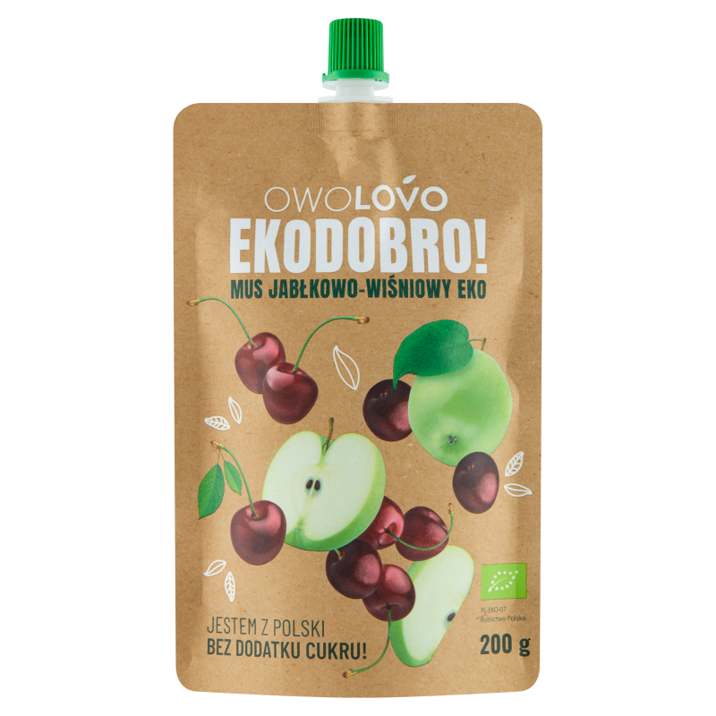 OWOLOVO Mus jabłkowo-wiśniowy BIO frisco.pl