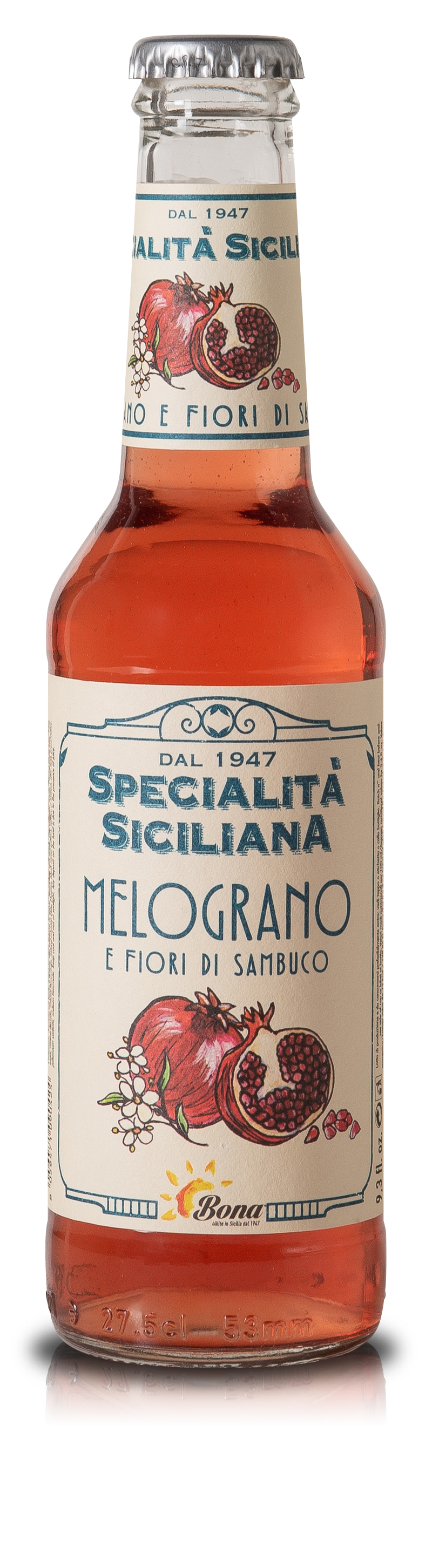SPECIALITA SICILIANA Lekko gazowany napój z dodatkiem soku z granatu i kwiatów bzu