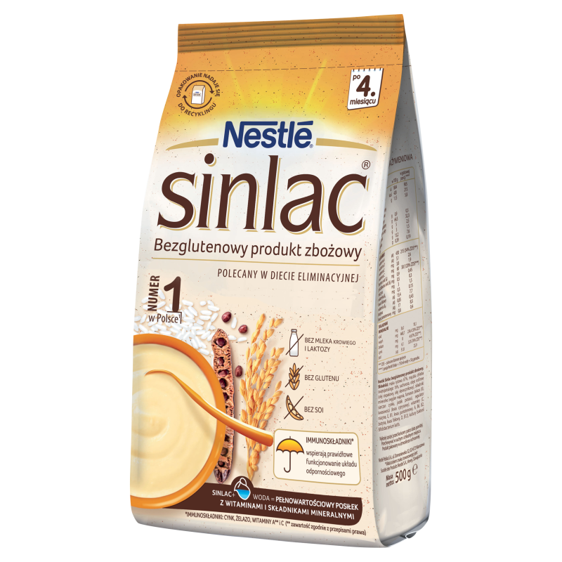 NESTLÉ Sinlac Bezglutenowy produkt zbożowy po 4. miesiącu frisco.pl