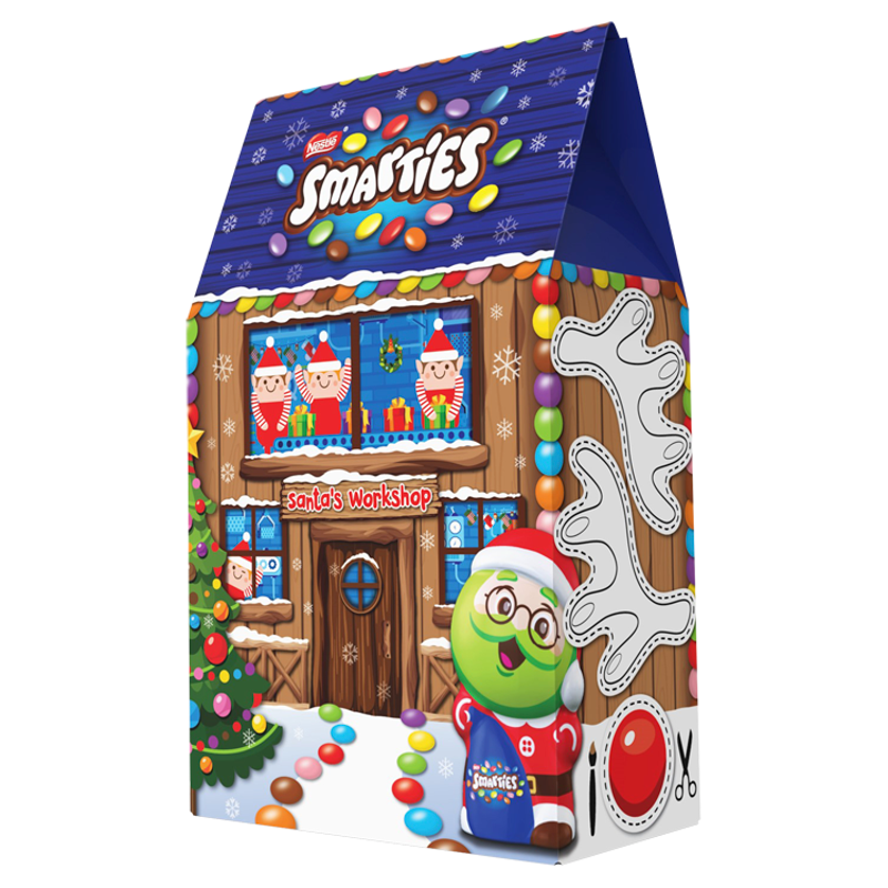 SMARTIES Zestaw czekoladek Świętego Mikołaja (domek) BN frisco.pl