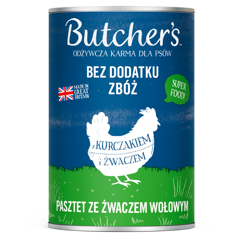 BUTCHER'S Original Karma dla psa pasztet z kurczakiem i żwaczem frisco.pl