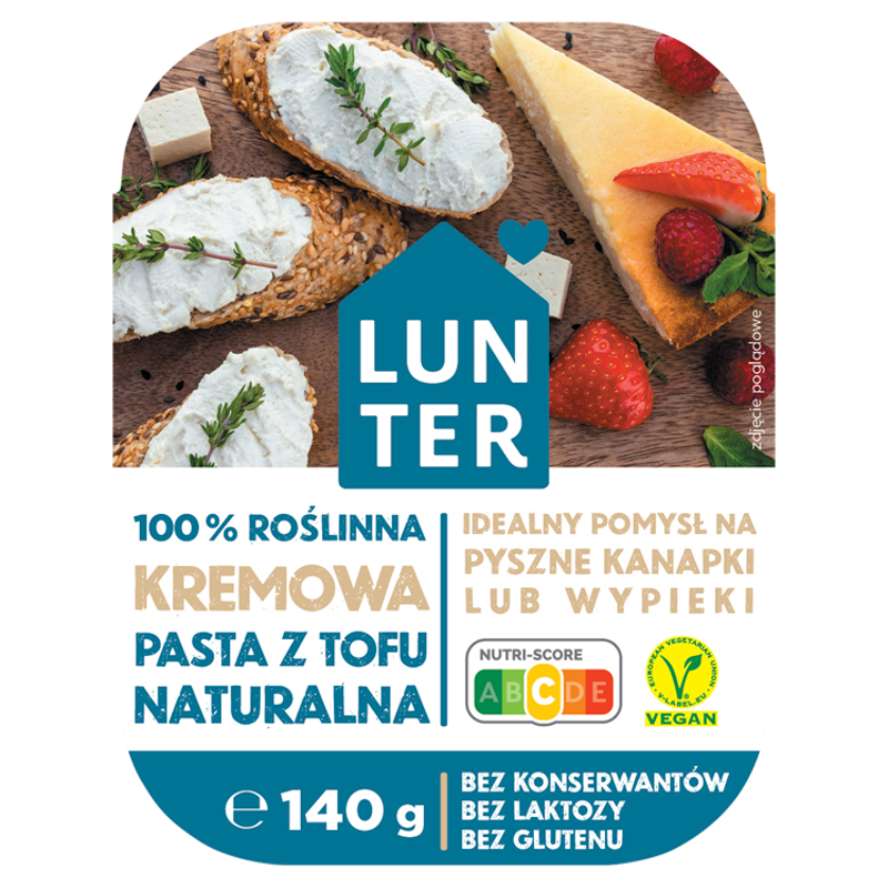 LUNTER Kremowa pasta z tofu naturalna
