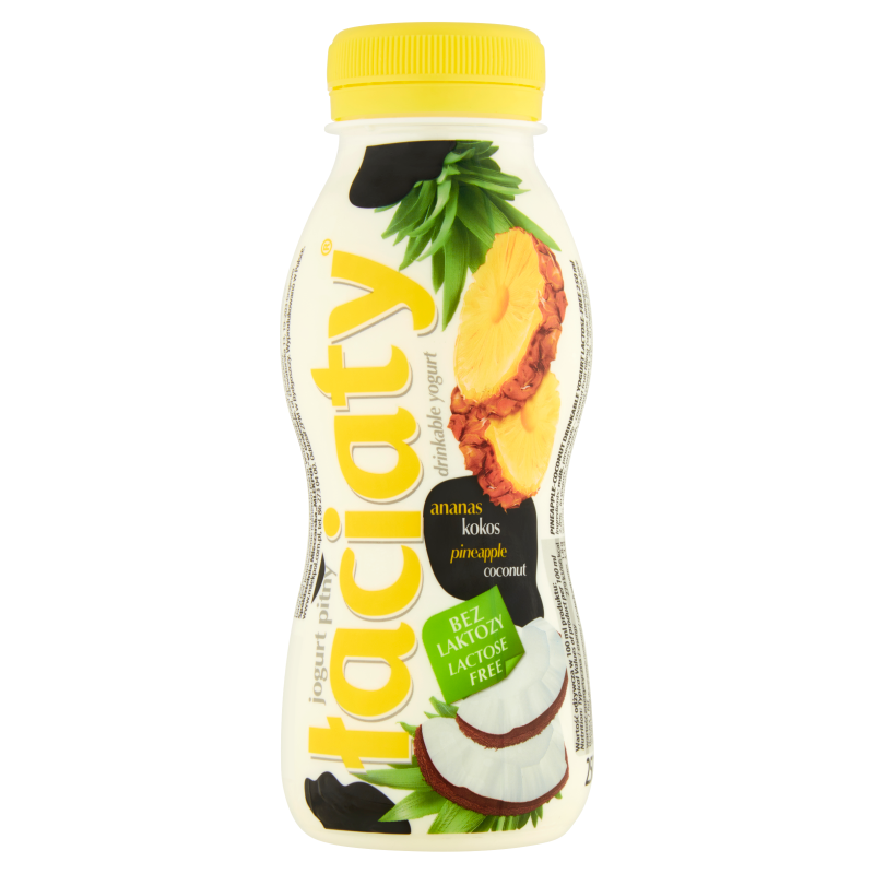 ŁACIATY Jogurt pitny ananas kokos bez laktozy frisco.pl