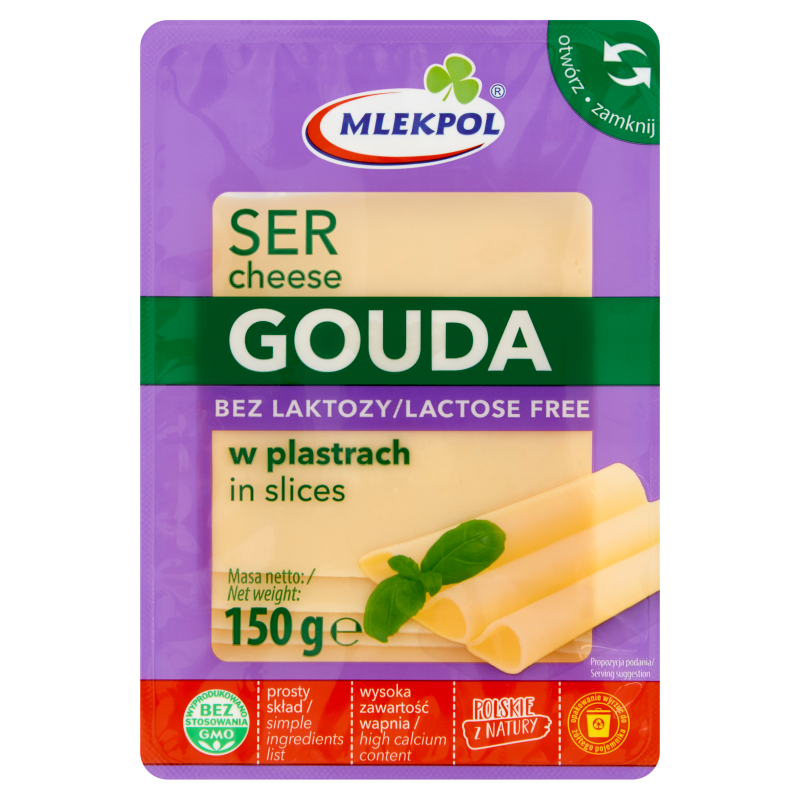 MLEKPOL Ser Gouda w plastrach bez laktozy frisco.pl