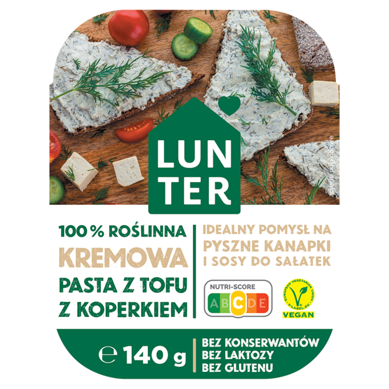LUNTER Kremowa pasta z tofu z koperkiem