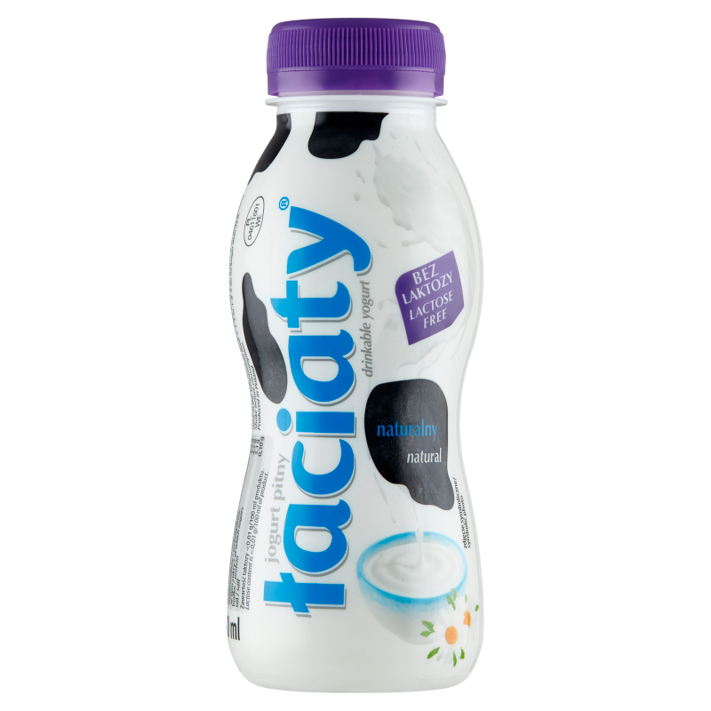 ŁACIATY Jogurt pitny naturalny bez laktozy