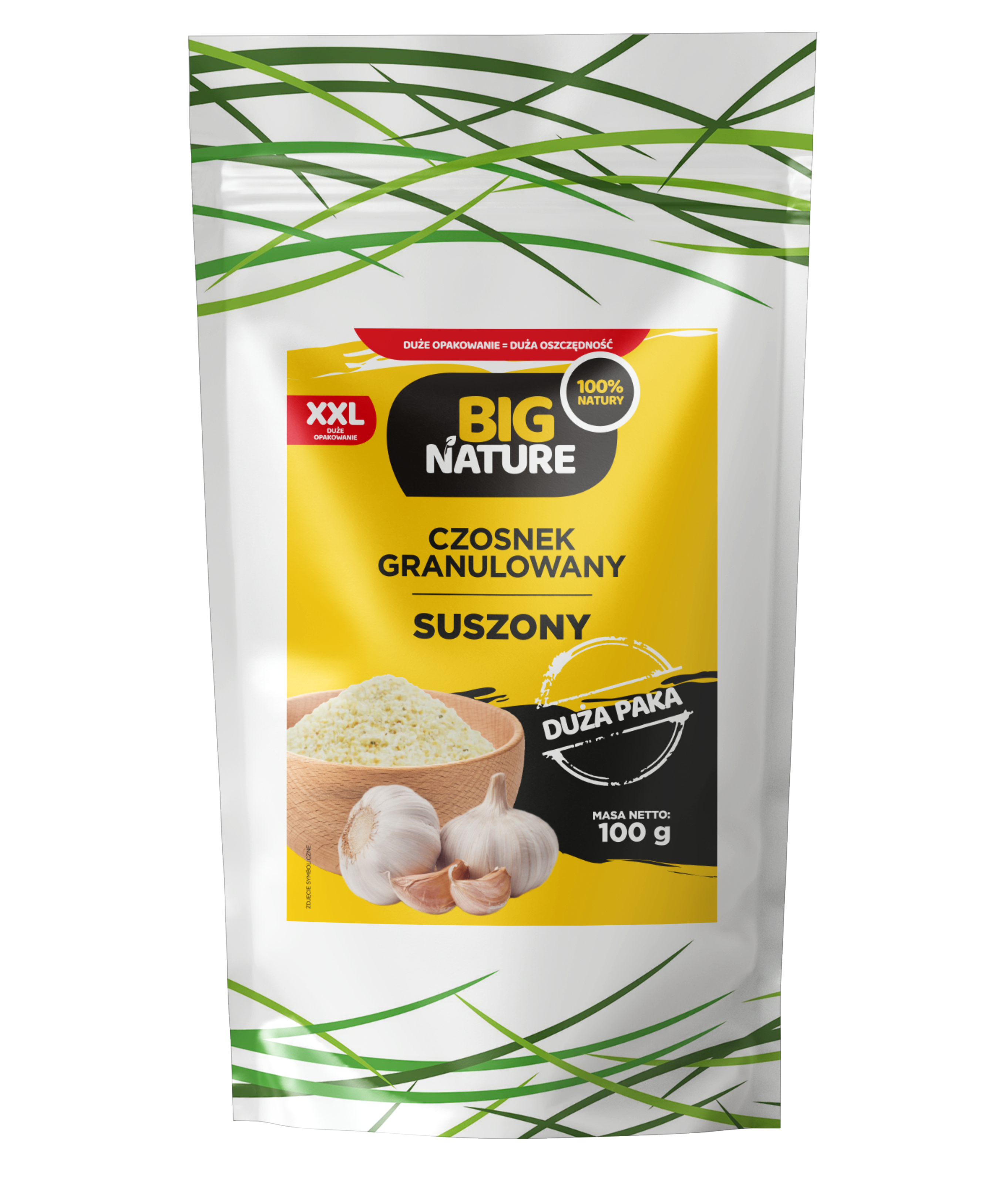 BIG NATURE Czosnek granulowany suszony XXL