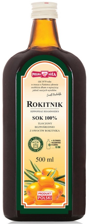 POLSKA RÓŻA 100% Sok z Rokitnika