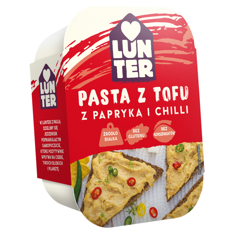 LUNTER Pasta z tofu z papryką i chilli